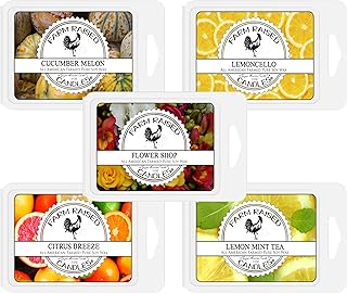 Farm Raised Candles Fruit/Floral Wax Melt. 16 Ounce 5 Pack. 100% USA Made Variety Wax Melts - Soy Wax Melts - Warmer Cubes...