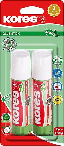 Miniatura 2 de Kores - Pegamento ecológico, adhesivo de sujeción fuerte, pegamento de manualidades seguro y no tóxico para artes y manualidades, respetuoso con el