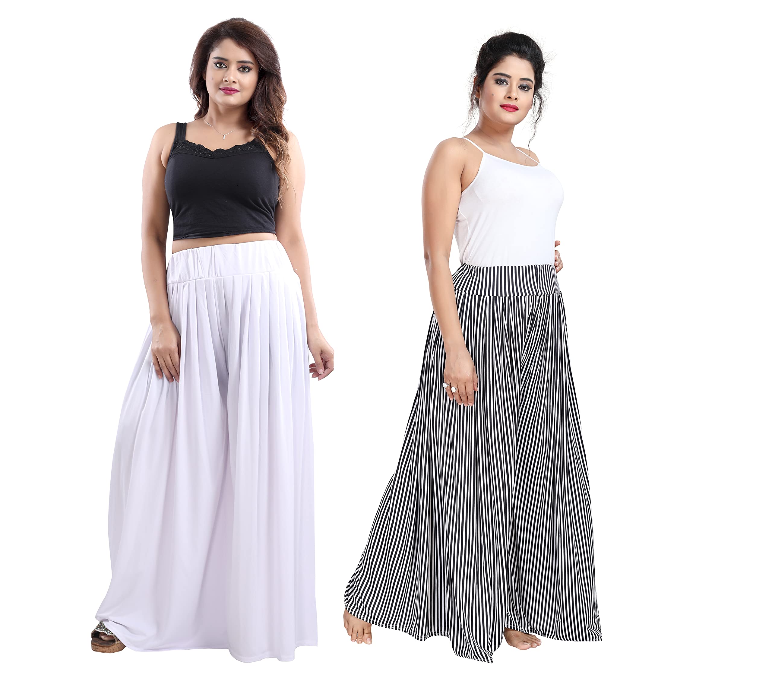 YKILong Elephant Palazzo Pant for Women (Pack of 2)