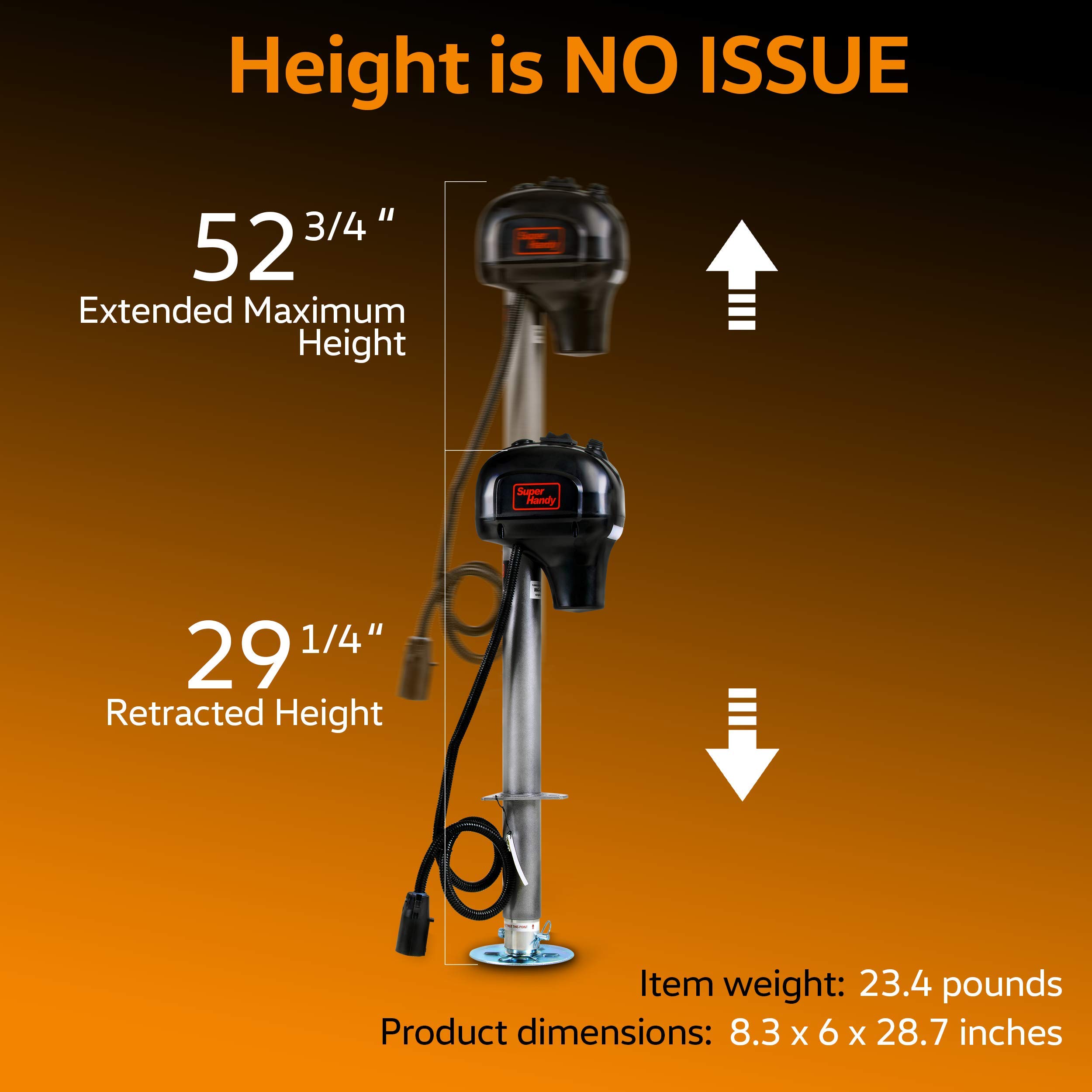 Kohree Electric Trailer Jack 3500lbs, Heavy Duty RV Electric Power