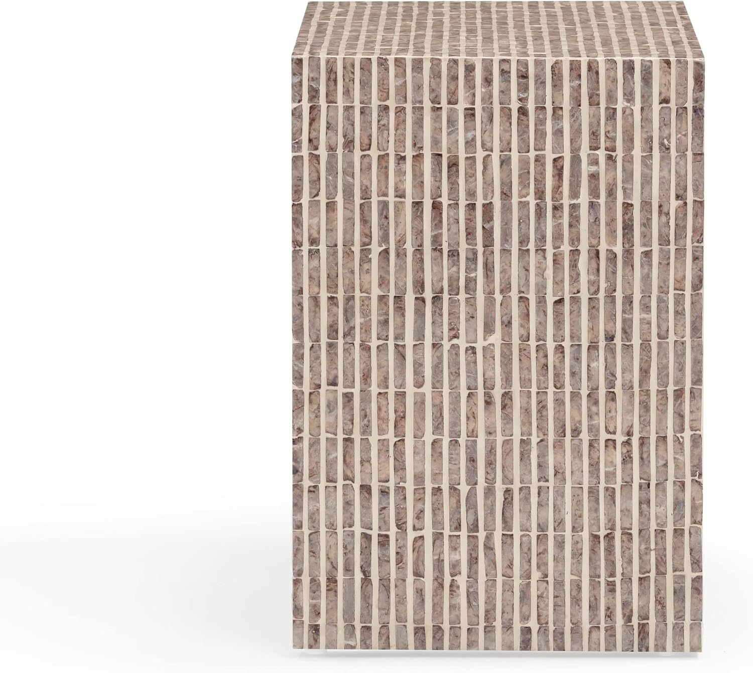 Tov Furniture Derry Lavender Capiz Shell Nightstand