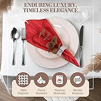 Vista 281 de Ultimate Textile -1 docena - Reversible Shantung Satin - Majestic - Servilletas de tela Majestic de 17 x 17 pulgadas color azul pizarra