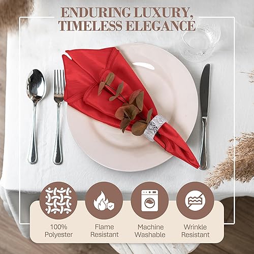 Miniatura 281 de Ultimate Textile -1 docena - Reversible Shantung Satin - Majestic - Servilletas de tela Majestic de 17 x 17 pulgadas color azul pizarra