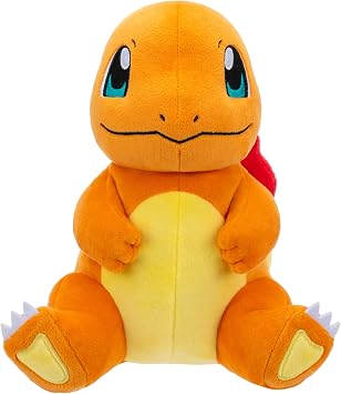 Pokemon Plush 20cm Charmander PKW3659 - Orange - Official Pokemon Stuffed Toy for Children 2+