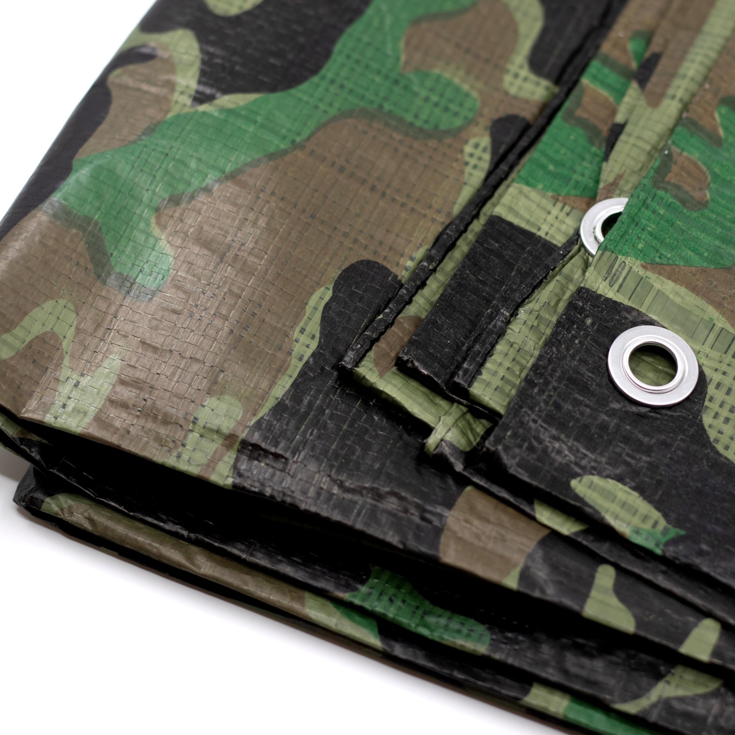 Tarpaulin 3 x 4 m Camouflage Waterproof + 1 Picture Magnet Fabric Tarpaulin with Eyelets Garden Tarpaulin Construction Tarpaulin Wooden Tarpaulin Outdoor Tarpaulin Tent Tarpaulin Ground Tarpaulin (3 x