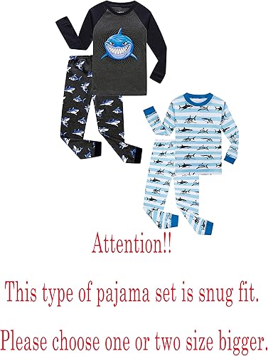 Miniatura 2 de Family Feeling - Conjunto de 2 piezas de pijama de Navidad a rayas para niños y niñas, 100 % algodón