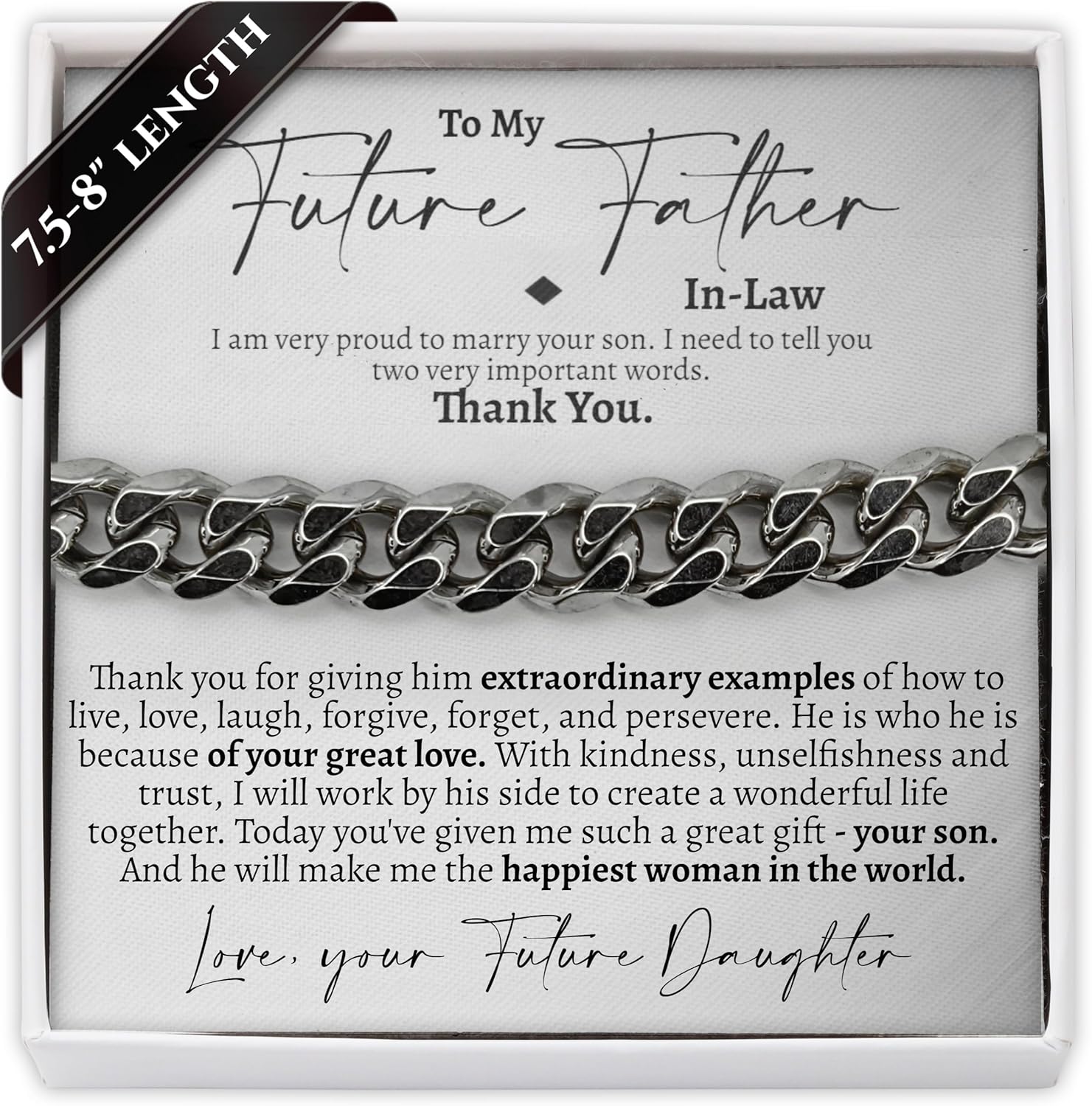 Love You This Much Future Father In Law Wedding Gift | Classic Jewelry Gift Set | Gifts for Father of the Bride | Wedding Gifts for Father of the Groom