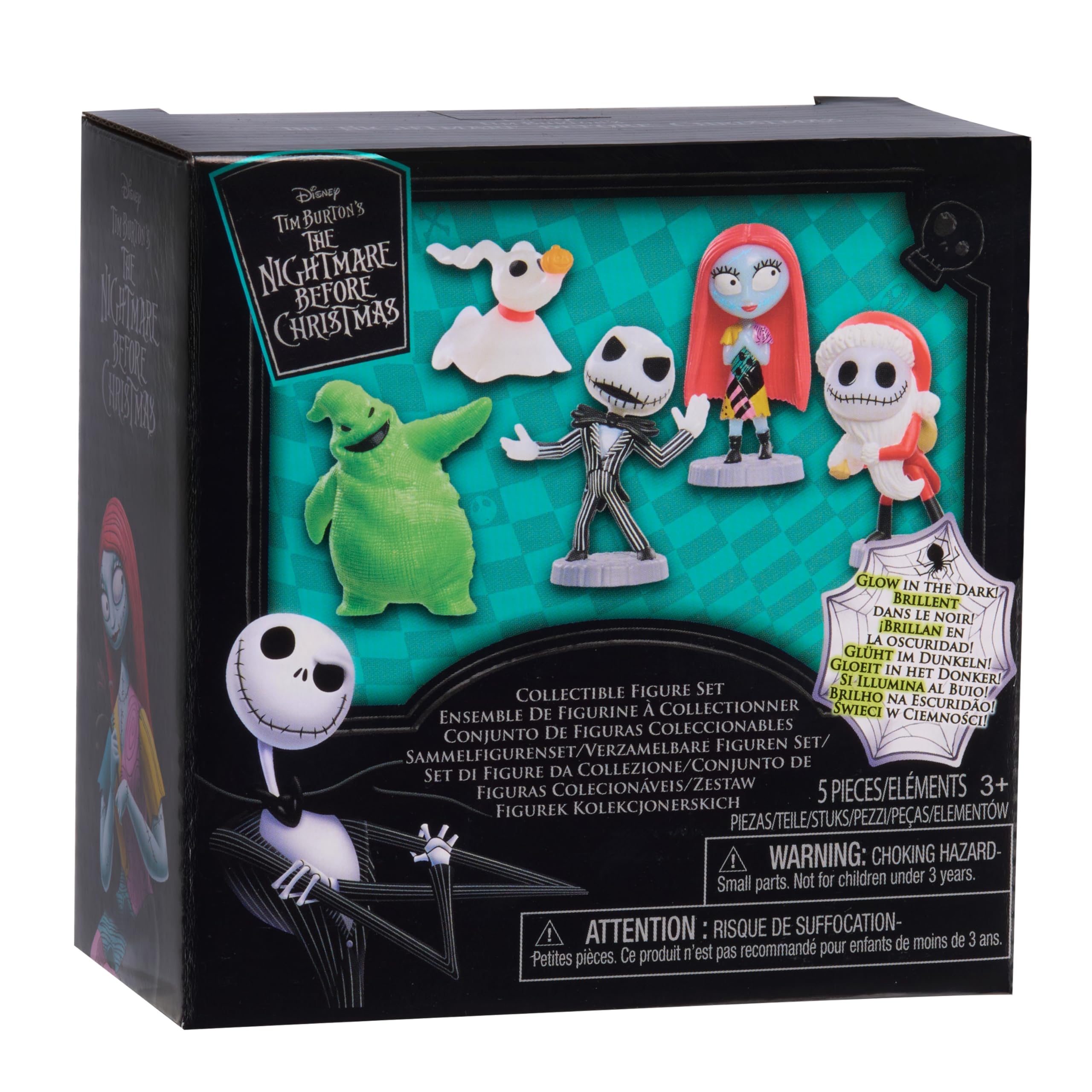 Just Play Disney Tim Burton's The Nightmare Before Christmas Collectible Figure Set, Kids Toys for Ages 3 Up