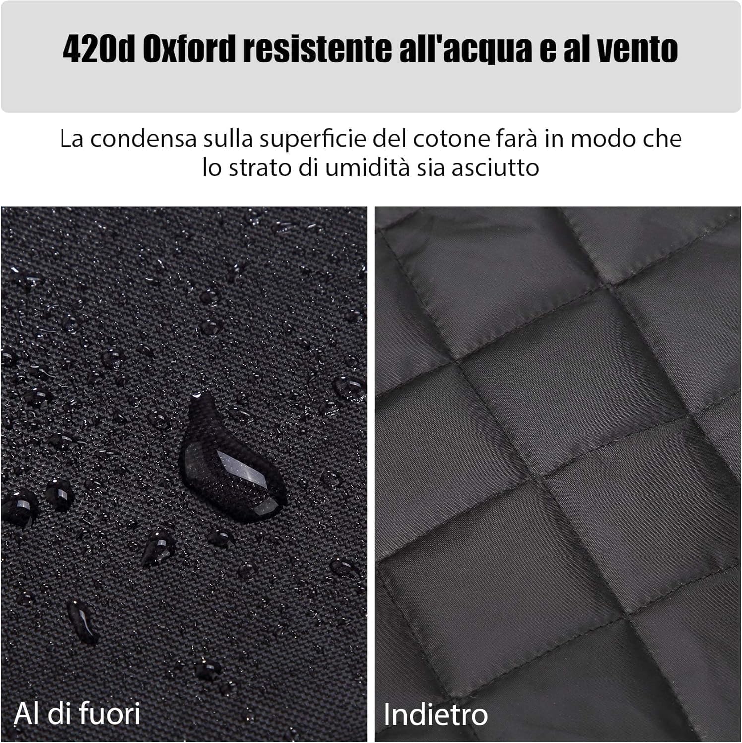 KEMIMOTO Coprigambe Scooter Caldo Universale, Coprigambe Scooter Impermeabile e Antivento adatto Piccolo Moto