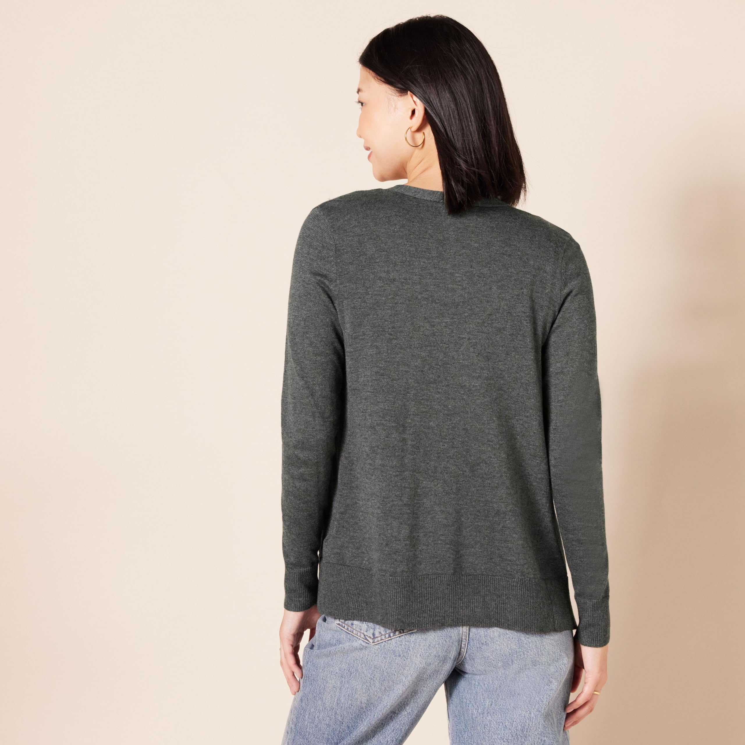 Amazon Essentials Cardigan Leggero Girocollo (Disponibile in Taglie Forti) Donna