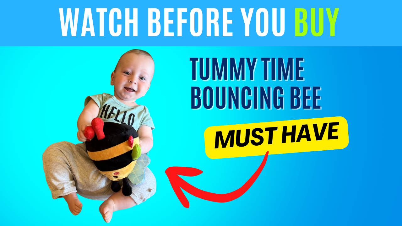 Interactive Bouncing Bee Toy for Tummy Time