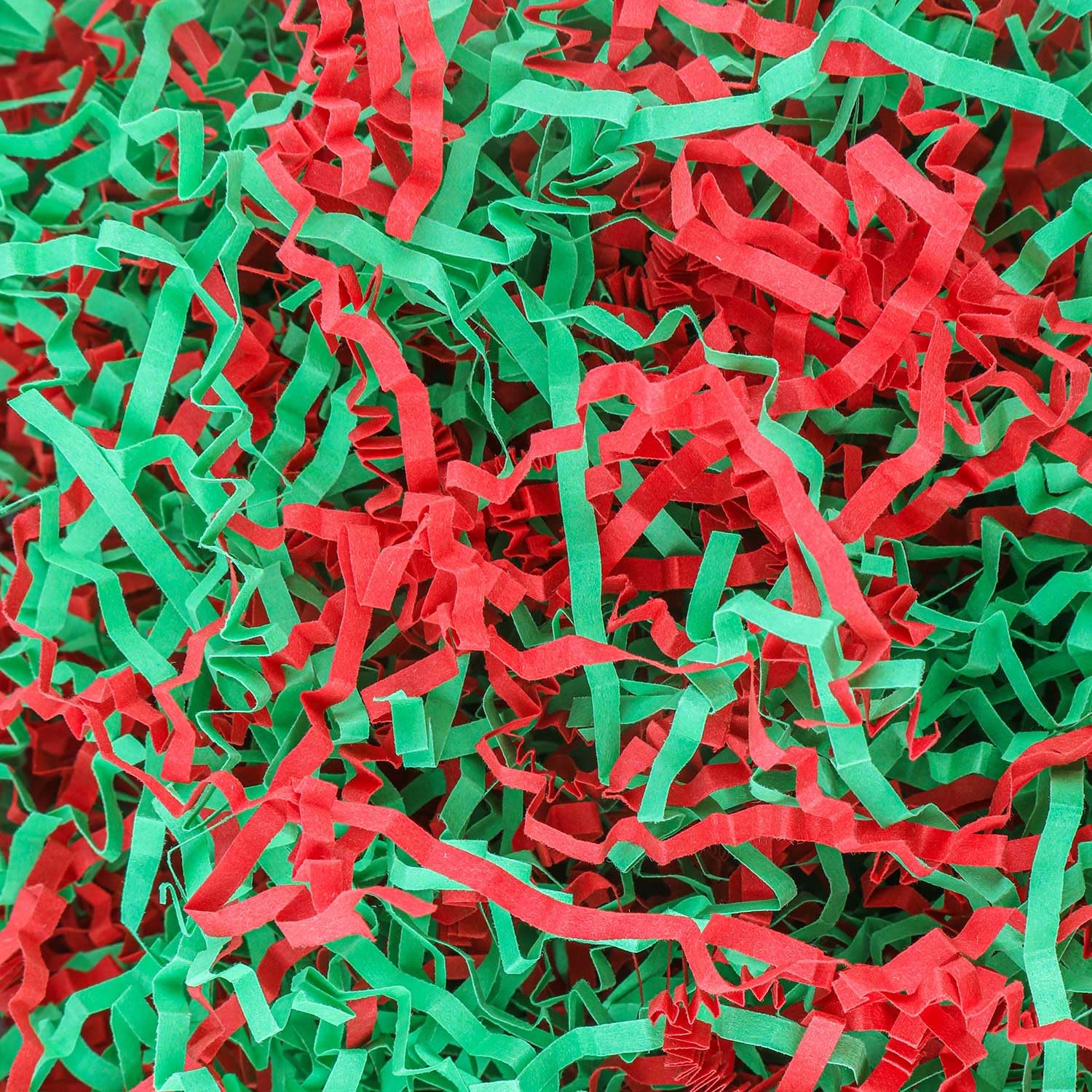 Caleihd 1/2 LB Crinkle Cut Paper Shredded Filler Paper for Gift Baskets Gift Box Confetti Paper Shreds Decoration Stuffing for Birthday, Weddings, Anniversaries, Christmas Wrapping Red&amp;Green