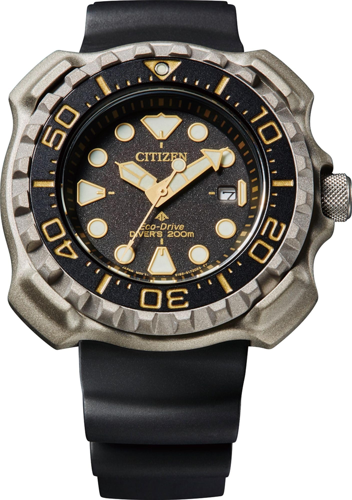 Citizen Reloj de Pulsera analógico Eco-Drive para Hombre con Banda de Goma Promaster Marine