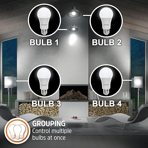 Miniatura 8 de Energizer Connect Smart A19 - Bombilla LED blanca y multicolor RGB con control de voz y acceso remoto a través de tu teléfono inteligente compatible
