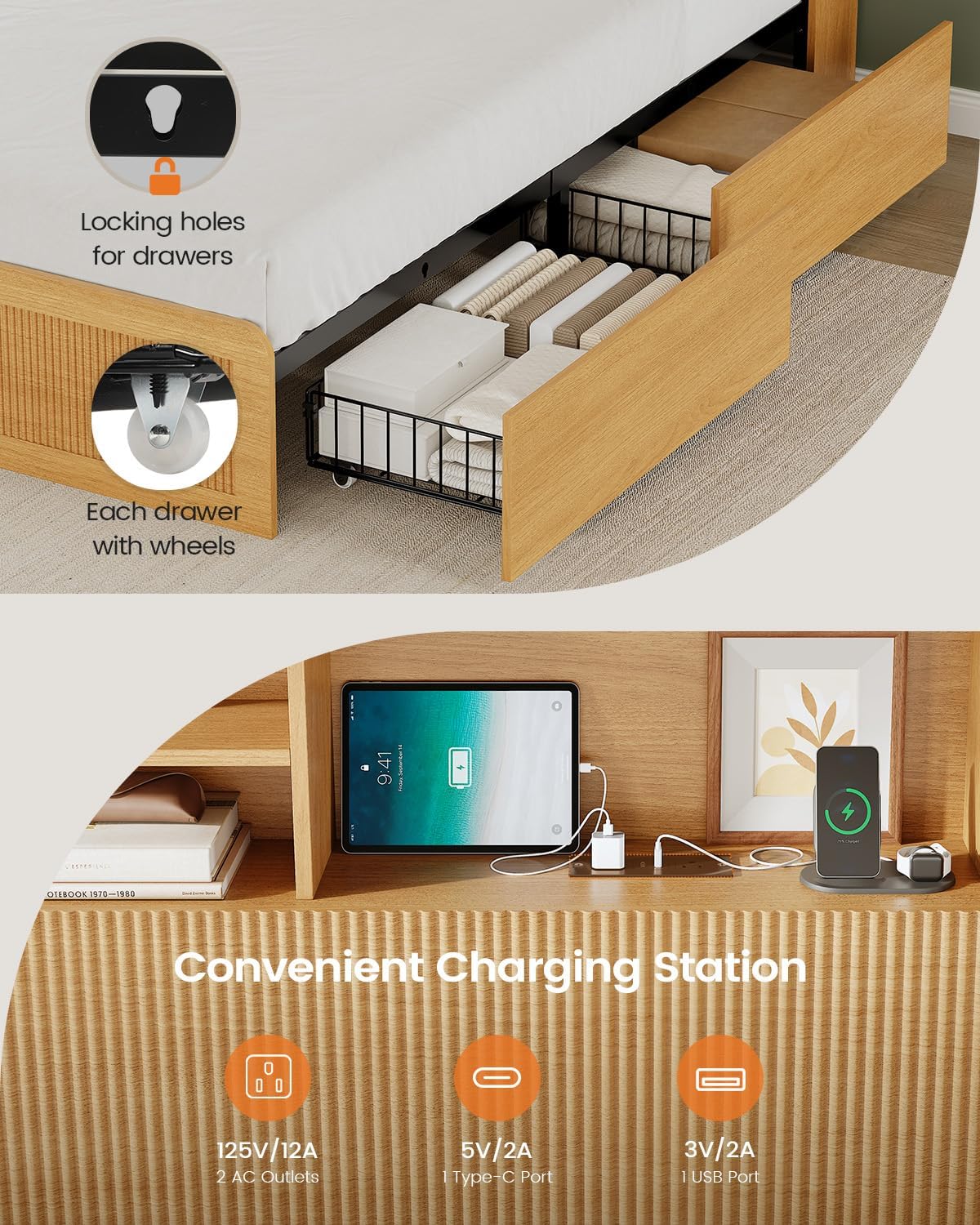 Easy to Assemble Bed Frame Components