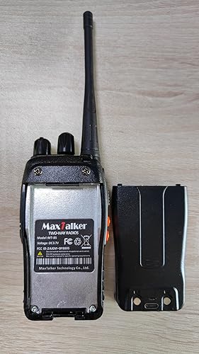 Miniatura 9 de Radios Walkie Talkies de largo alcance MaxTalker MT-8S Walkie Talkies recargables con auricular, VOX, linterna, batería de 1500 mAh, Walkie Talkie