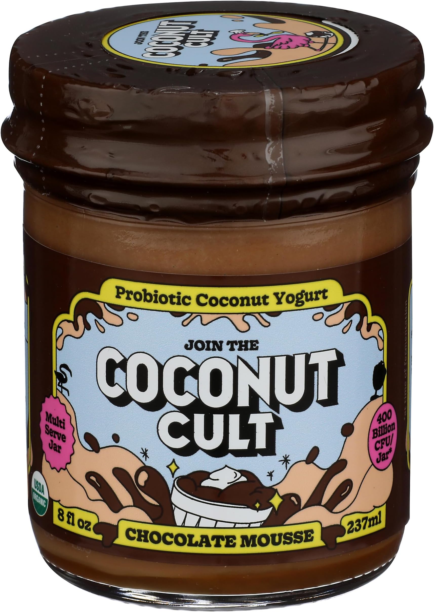 The Coconut Cult, Yogurt Coconut Chocolate Mousse Organic, 8 Fl Oz