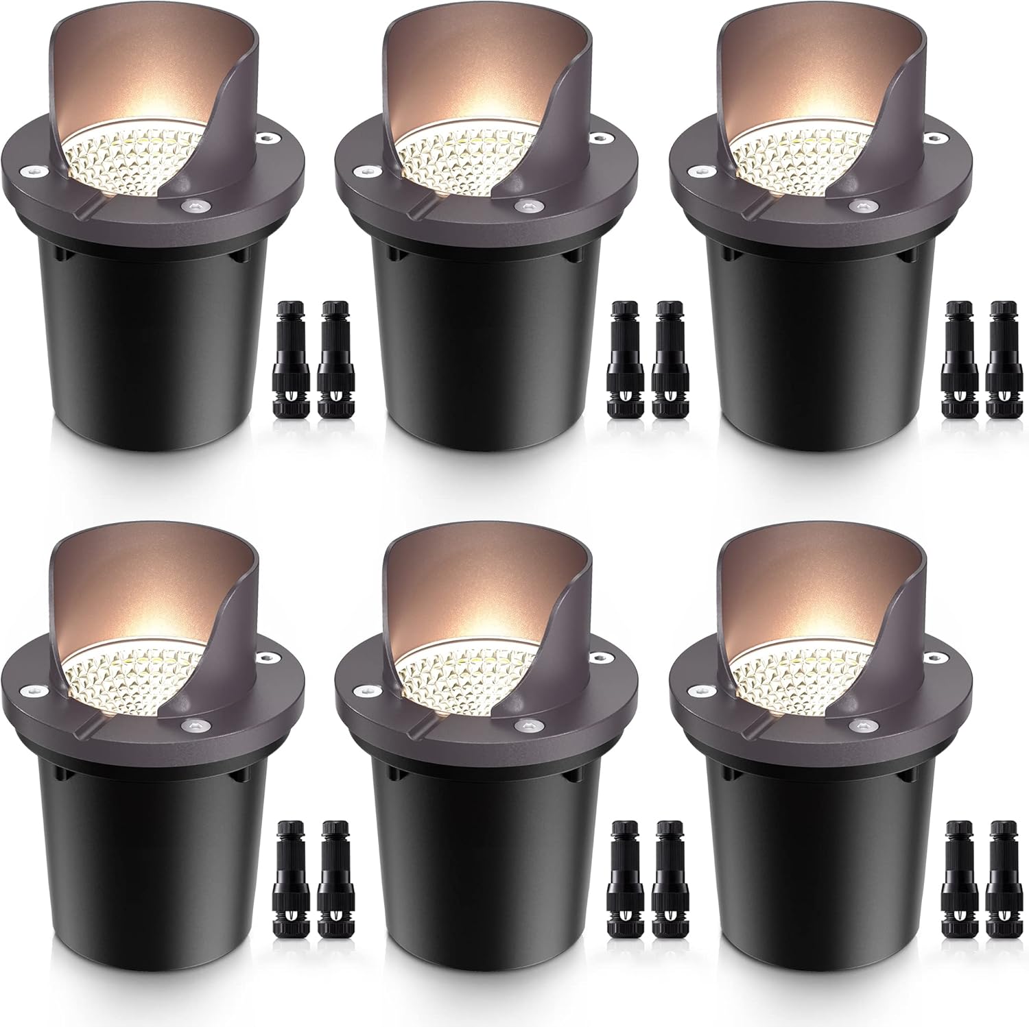 SUNVIE Low Voltage LED Landscape Lights Waterproof InGround Lights