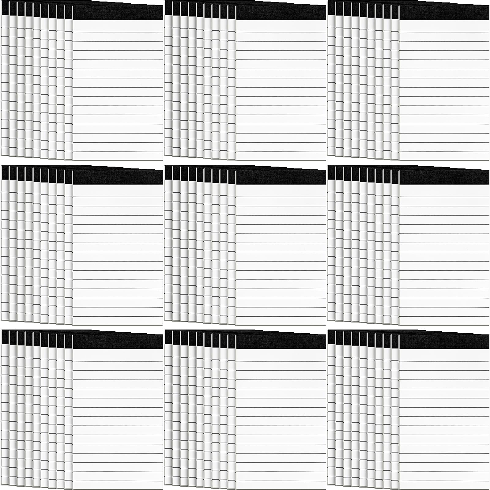 PerKoop Wkłady do małych notatników, mini wkładki, w linie, notatki, notatki, serwis do zdrapywania z 30 arkuszami w każdej podkładce do nagrywania, planowania, robienia notatek, 100 szt