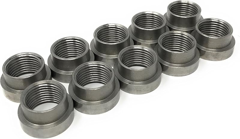 Bungs para Soldagem de Sensor de Oxigênio O2 AMAAM M18 x 1,5 em Aço-Liga – Pacote com 10