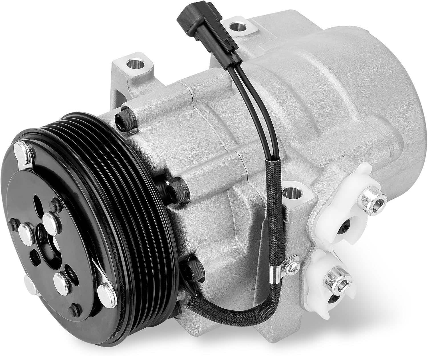 AC Compressor with Clutch Compatible with Ford Expedition F-150 2007-2014, F-250 F-350 F-450 F-550 Super Duty, F53 & Lincoln Navigator Mark LT 2007-2008 w/One Plug