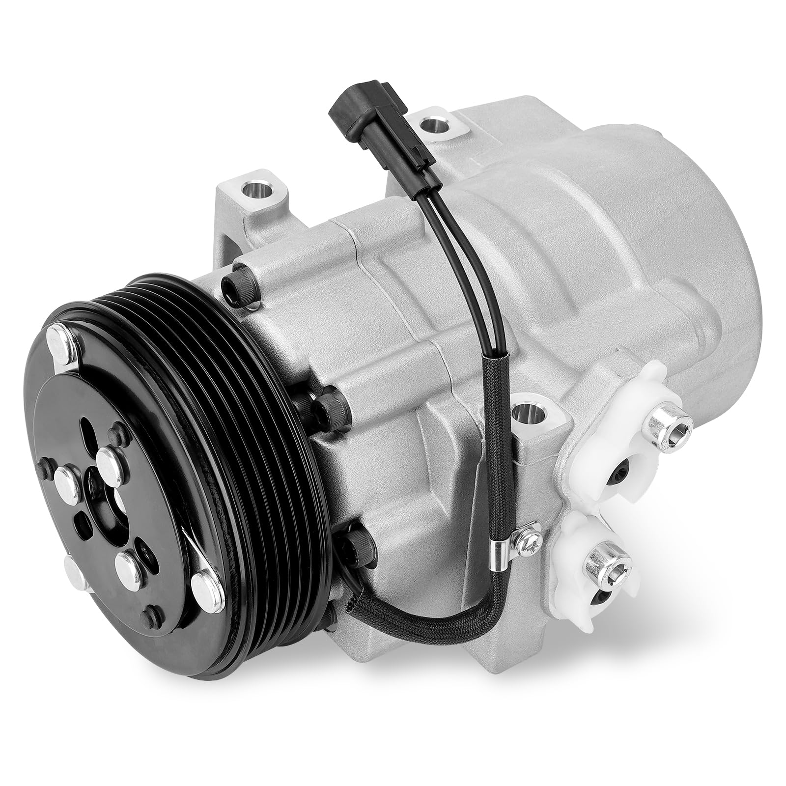 AC Compressor with Clutch Compatible with Ford Expedition F-150 2007-2014, F-250 F-350 F-450 F-550 Super Duty, F53 & Lincoln Navigator Mark LT 2007-2008 w/One Plug