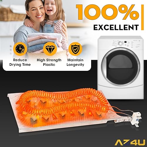 Miniatura 9 de AZ4U WP3387747 3387747 Elemento calefactor de secadora reemplaza WP3387749 3387749 3387748 W10832958 W10864898 W11344457 W11045584 y 279984 816