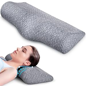 Cervical Neck Pillows for Pain Relief Sleeping High-Density Memory Foam Pillow Neck for Bolster Support and Shoulder Relaxer
