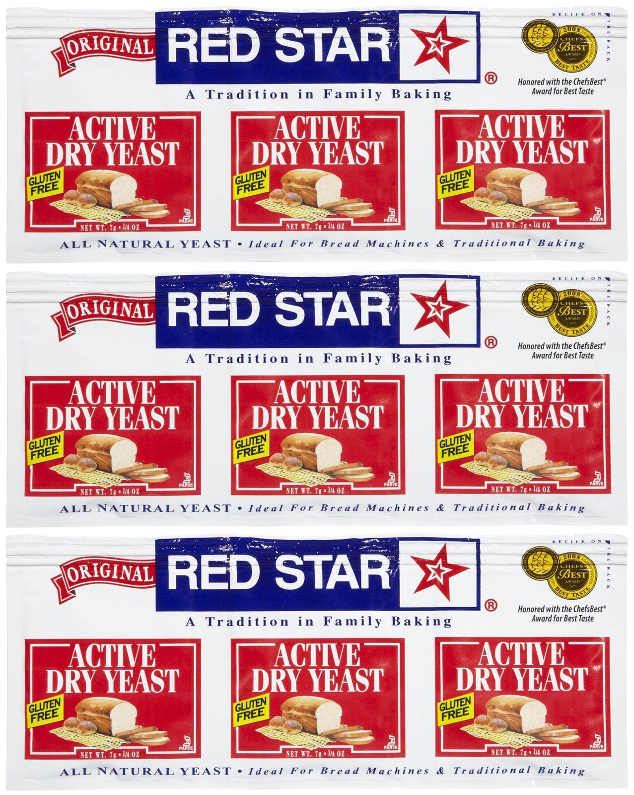 Buy Red Star GlutenFree Active Dry Yeast, 0.25 Ounce (Pack of 9) Online
