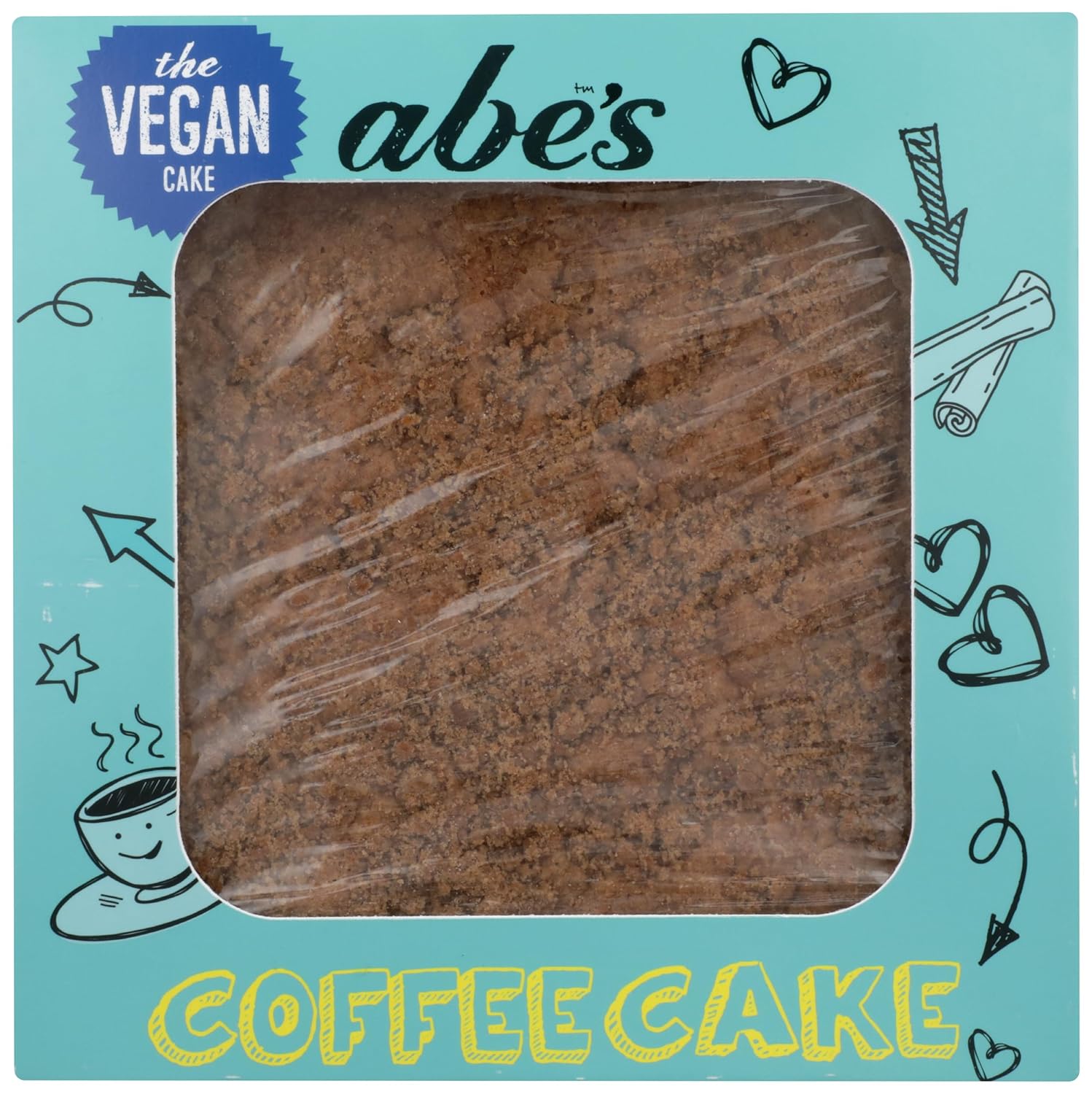 Abe's Coffee Cake 24 OZ - Golden Brown Cinnamon Streusel Topping, Irresistibly Delicious Coffeecake