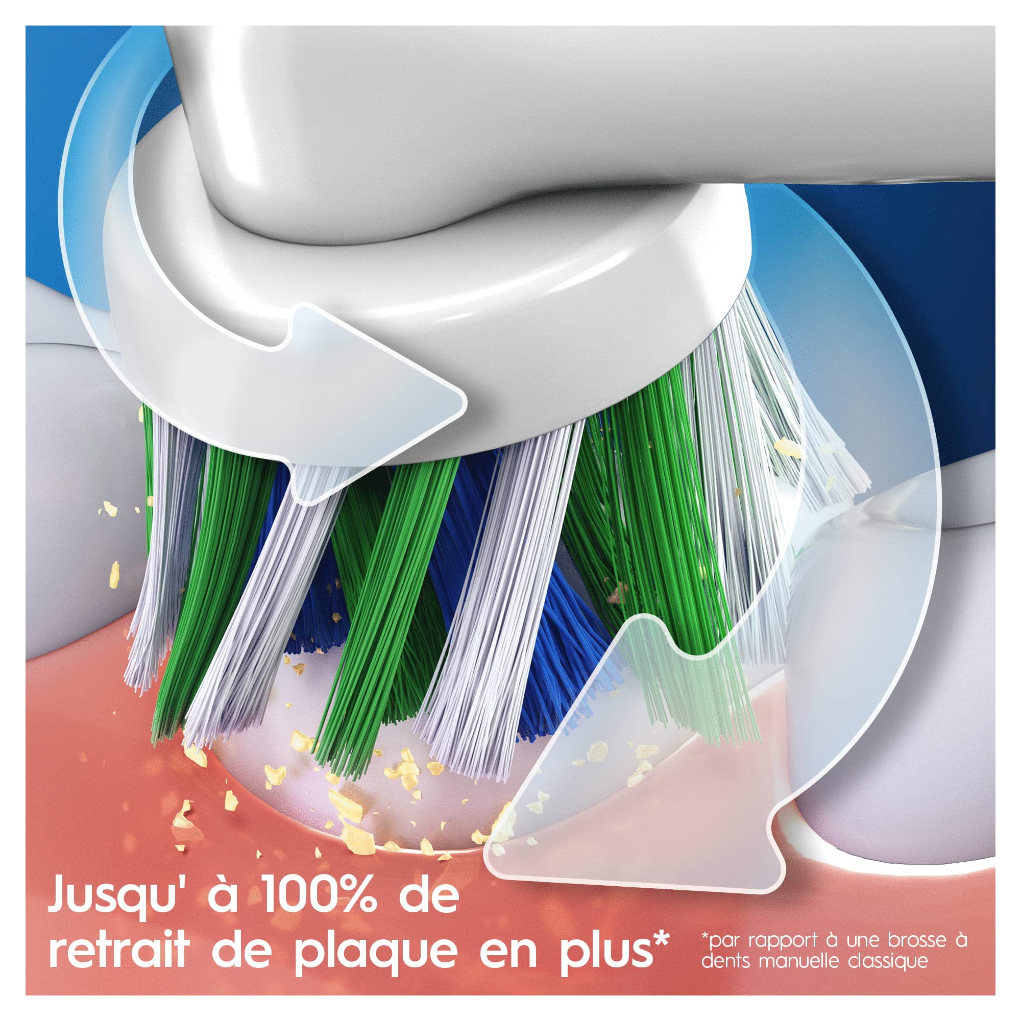 Oral-B Brosse à Dents Electriques Vitality Pro, avec Brossette de Rechange, Violette – 3 Modes de Brossage dont Sensibilité pour les Gencives, Minuteur Intégré, Chargeur