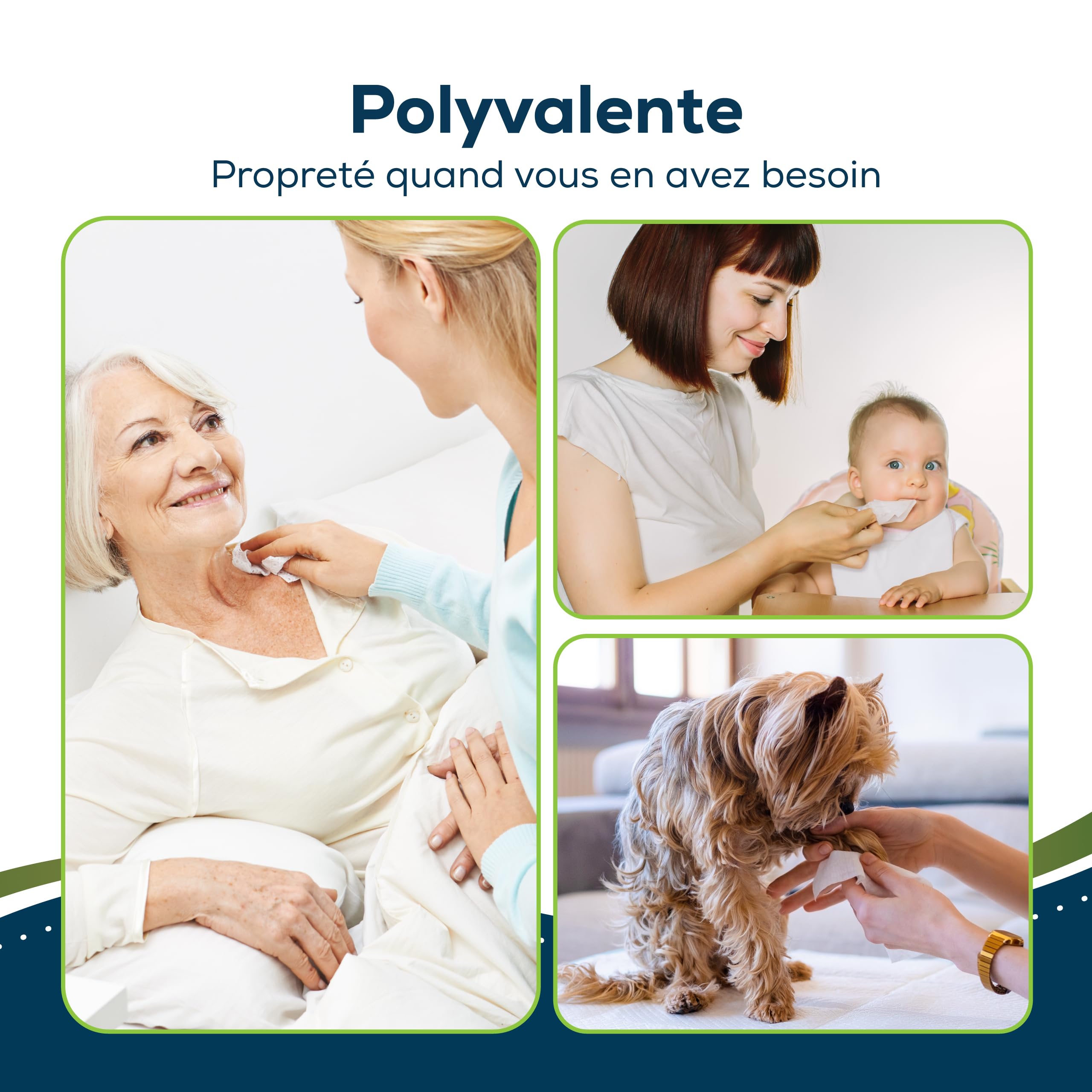 Sensalou Lingettes Humides XXL 23x33 cm – Extra Grandes et Épaisses, Sans Alcool, Idéales pour Corps, Mains et Surfaces, Usage Quotidien, Peaux Sensibles, Hygiène Pratique – 80 Pièces