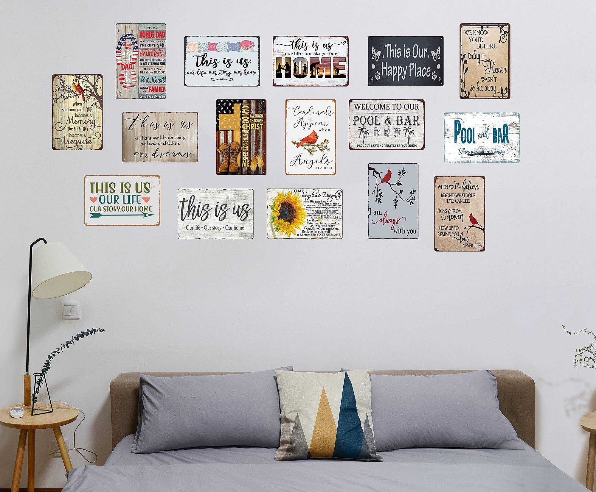 Targa in latta con girasole, in stile retrò, in metallo con scritta in A World Full of Sunflower Girasole, decorazione da cucina estiva, divertente decorazione da parete per casa, bar, ufficio