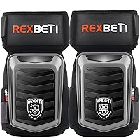 Vista 8 de REXBETI - Rodilleras para trabajo, rodilleras de gel de construcción, resistentes, cómodas y antideslizantes, para limpiar el suelo y el jardín