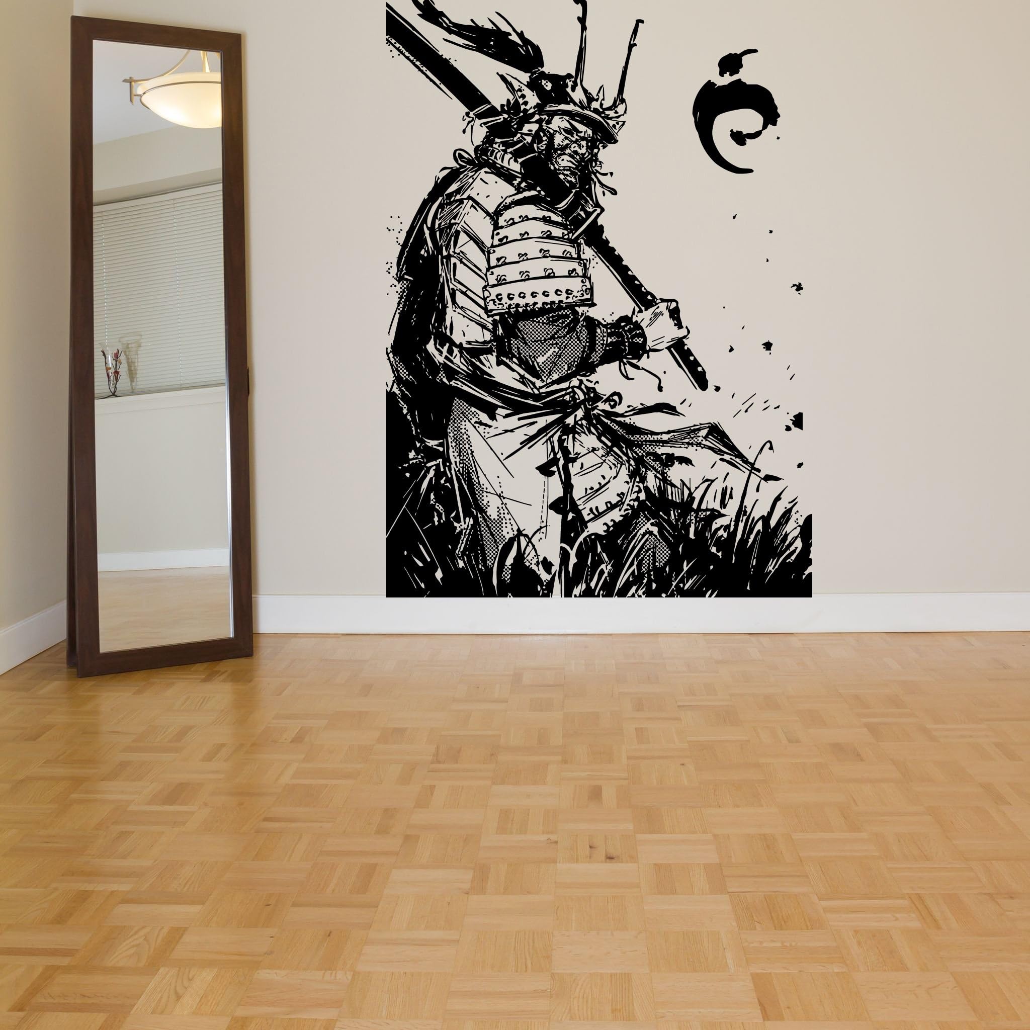 Wall Room Decor Art Vinyl Sticker Mural Decal Ninja Samurai Warrior Large AS1465