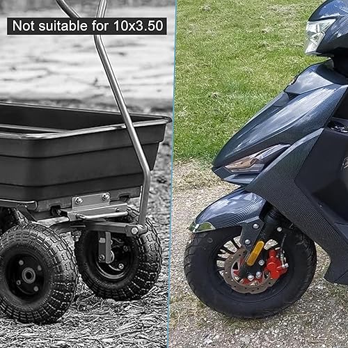 Miniatura 5 de Neumático de scooter 3.50-10, neumático todoterreno sin cámara 3.50-10 para scooters delanterostraseros de repuesto y neumáticos de ciclomotores con