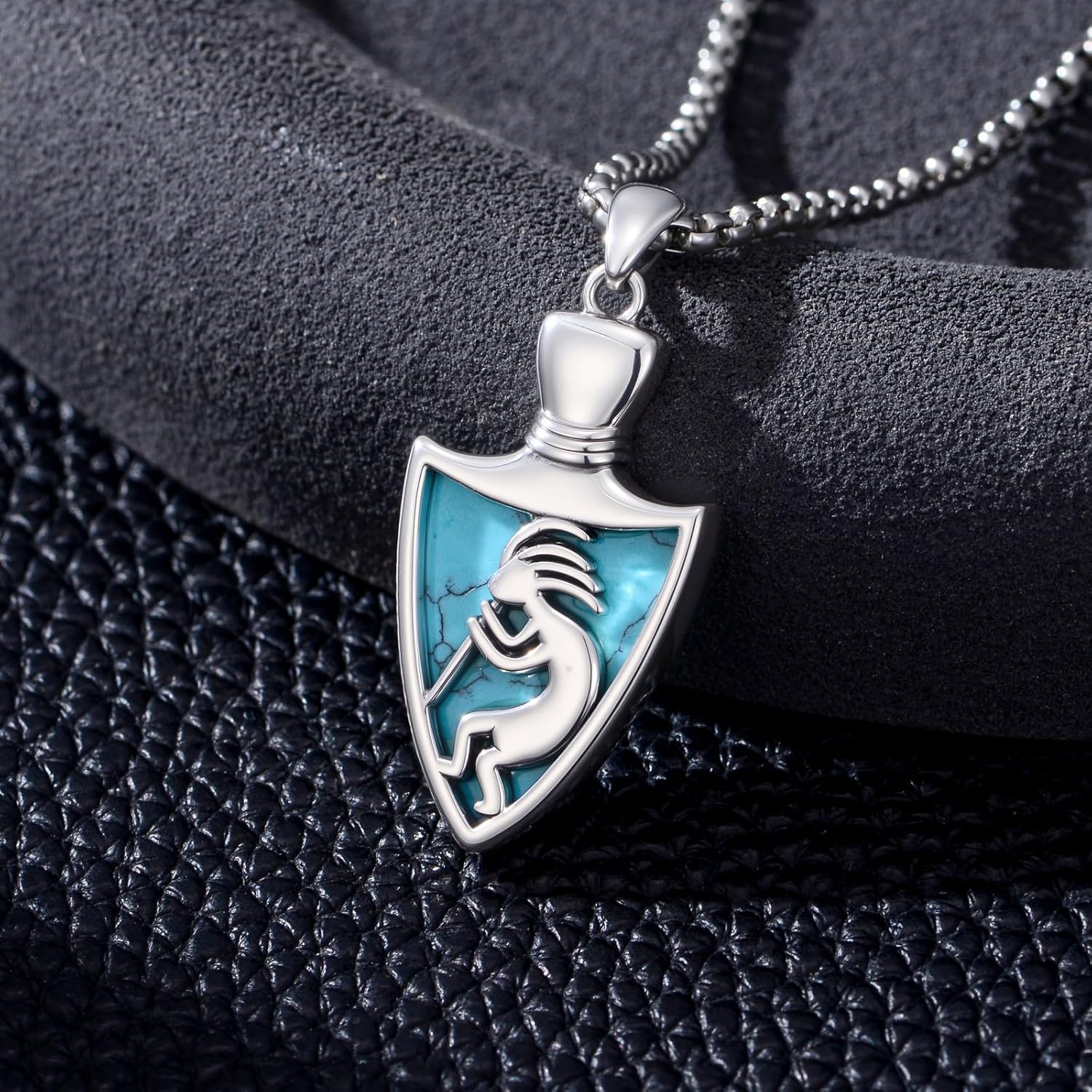 PROESS Sterling Silver Kokopelli Necklace Southwestern Jewelry Gifts for Men Women - Image 2