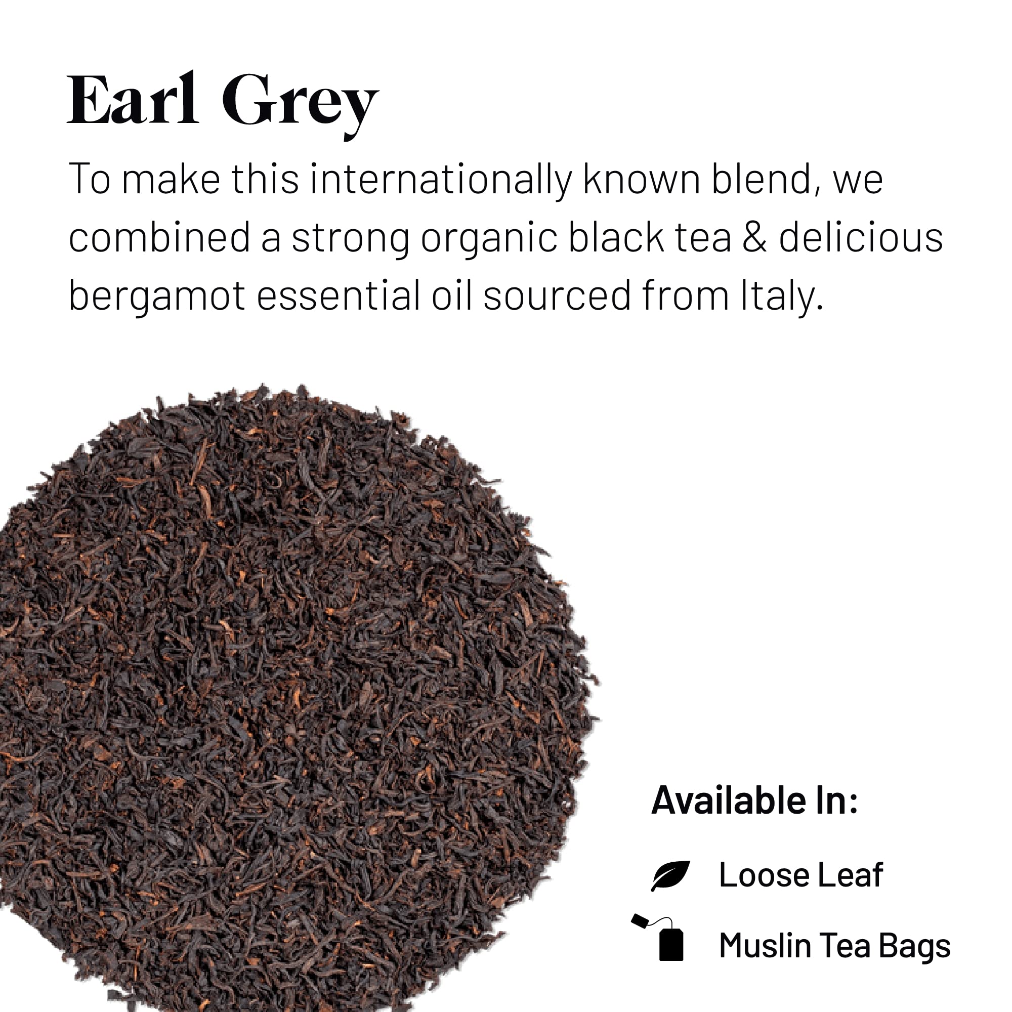 Buy Kusmi Tea Earl Grey 20 Muslin Tea Bags Organic Earl Grey Black