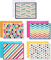 Vista 6 de American Greetings Tarjetas en blanco con sobres, papelería de corazón arcoíris (48 unidades)