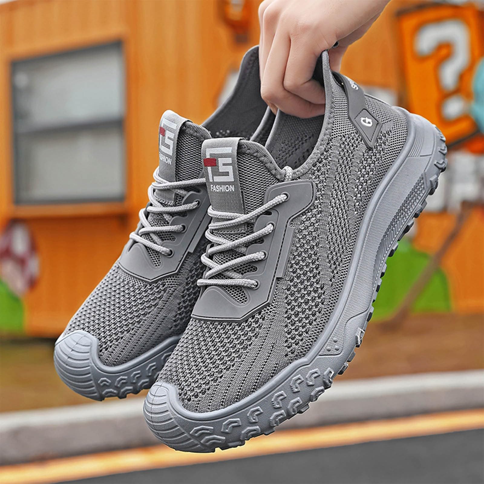 Zapatos casuales para hombre de malla transpirable, zapatos casuales para suela ligera y suave, cómodos tenis para caminar