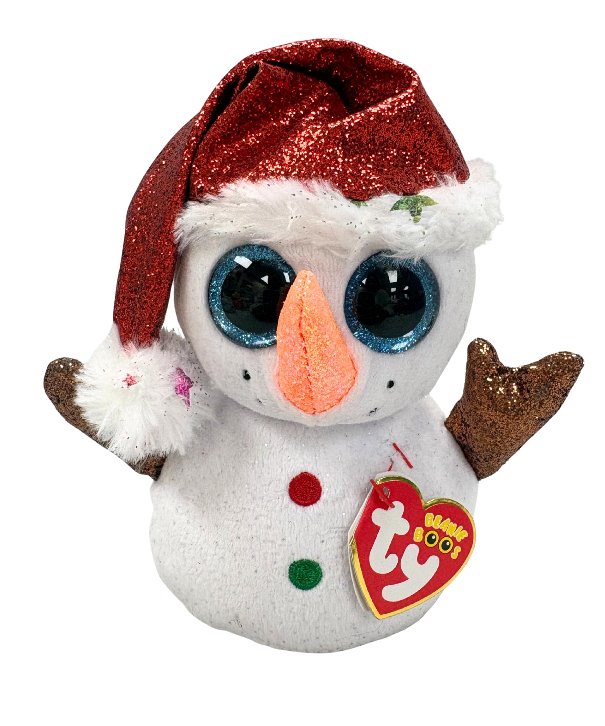 TY Flurry Snowman Xmas 2019 pluszowy biały jeden rozmiar