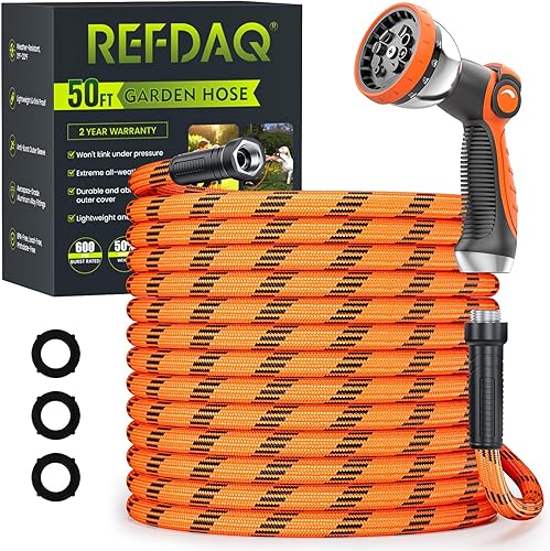 Manguera de jardín de 50 pies, manguera de agua resistente, flexible, ligera, no expansible, con pulverizador de 10 funciones, a prueba de fugas, disponible en Yaxa Colombia