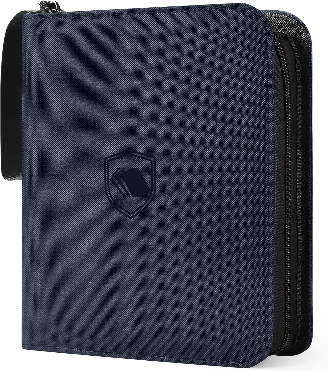 1200 Pockets Trading Card Binder, PU Cover Zipper Card Collection Album, Sturdy Card Folder Holder for MTG, TCG, Game Cards, Sports Cards (Blue, 12 Pocket)