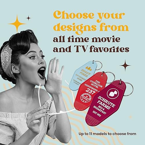 Miniatura 7 de Chillkat Llavero de hotel vintage Motel