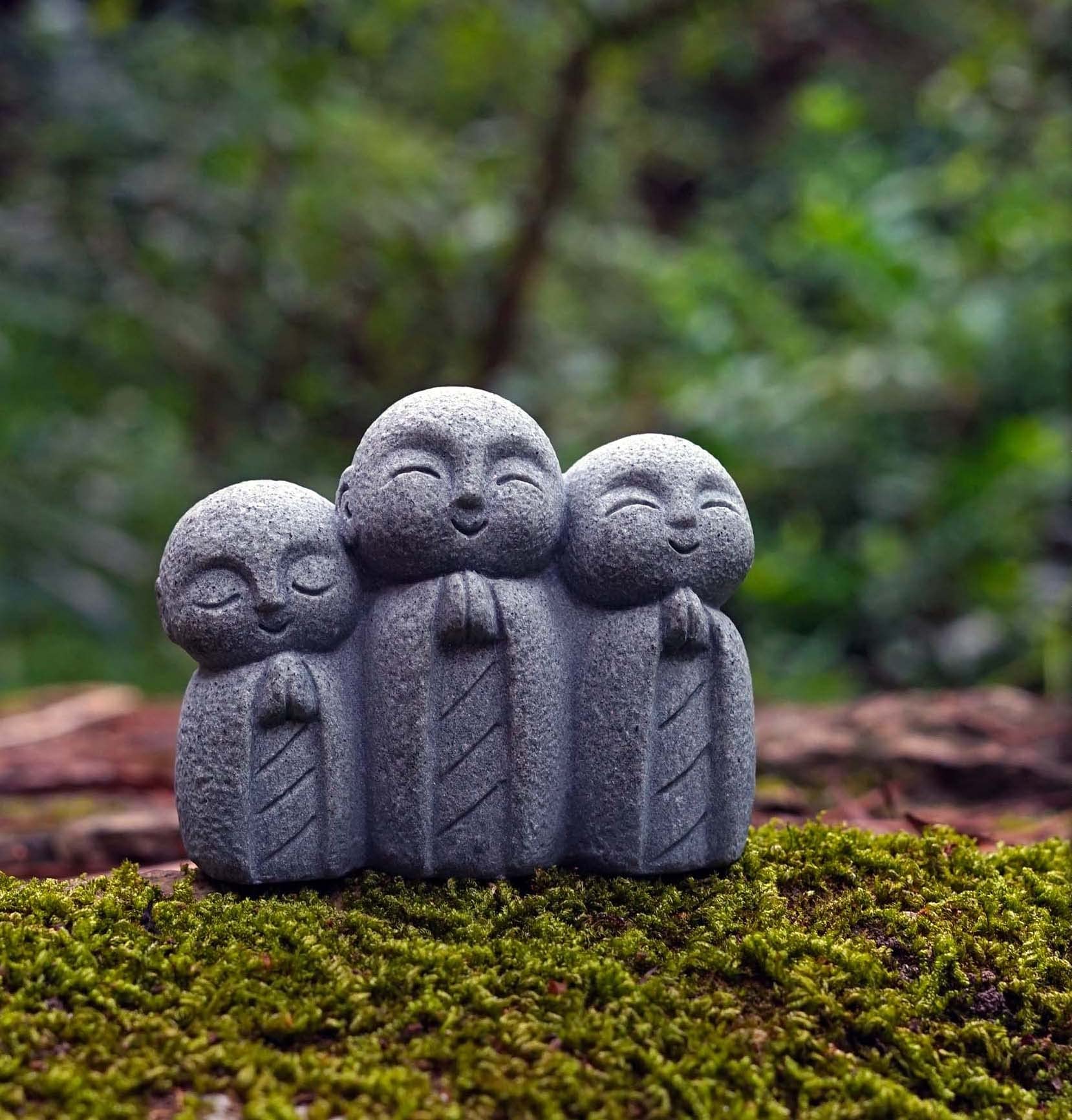 Amazon｜WOWTAC お地蔵さんセット癒し可愛い小型置物祈りお地蔵様おじ  