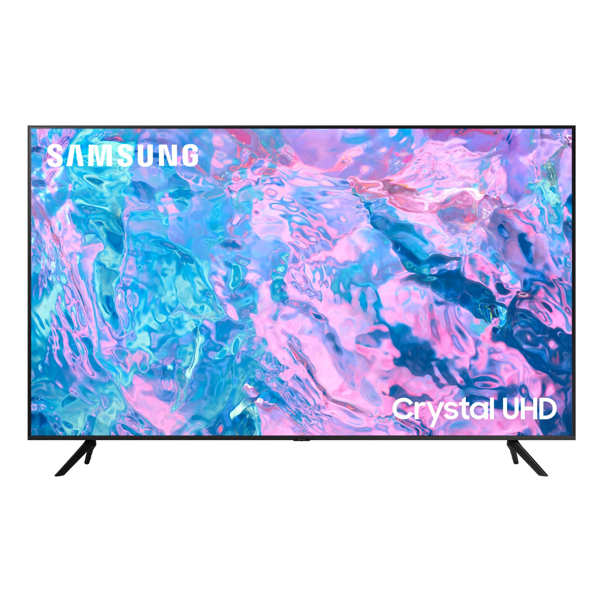 Samsung Crystal UHD UE55CU7190UXZT, Smart TV 55" Serie CU7000, Crystal UHD 4K, BLACK , 2023, DVB-T2