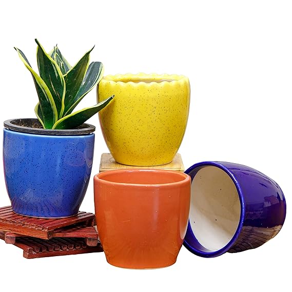 PLANTORI Big Pots for Plants Decorative Ceramic Planters for Indoor