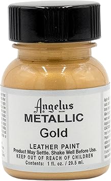 Angelus Metallic Leather Paint, 1 oz., Gold