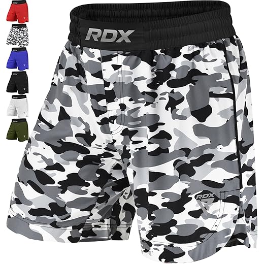 Rdx mma shorts for training and kick boxing, trunks for bodybuilding, cage fighting, muay thai,bjj grappling, combat sports