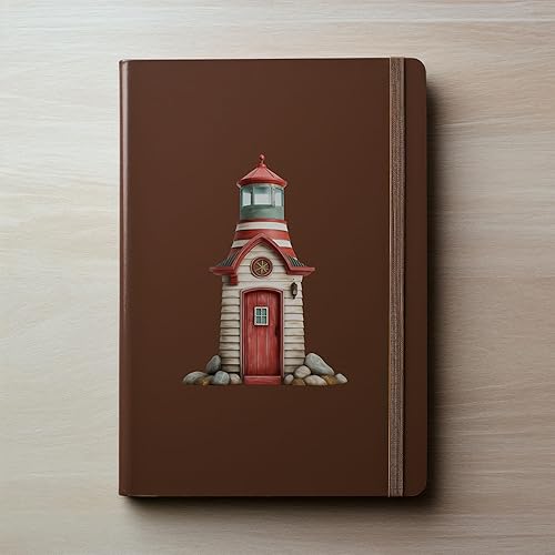 Miniatura 7 de Decoración de la casa de la playa del océano de la puerta del faro - Adhesivo de pared 3D para puerta de hadas